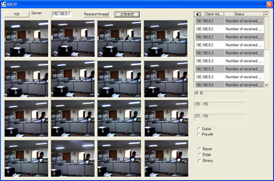 4 Clusters(16 cameras) - full screen with network configuration